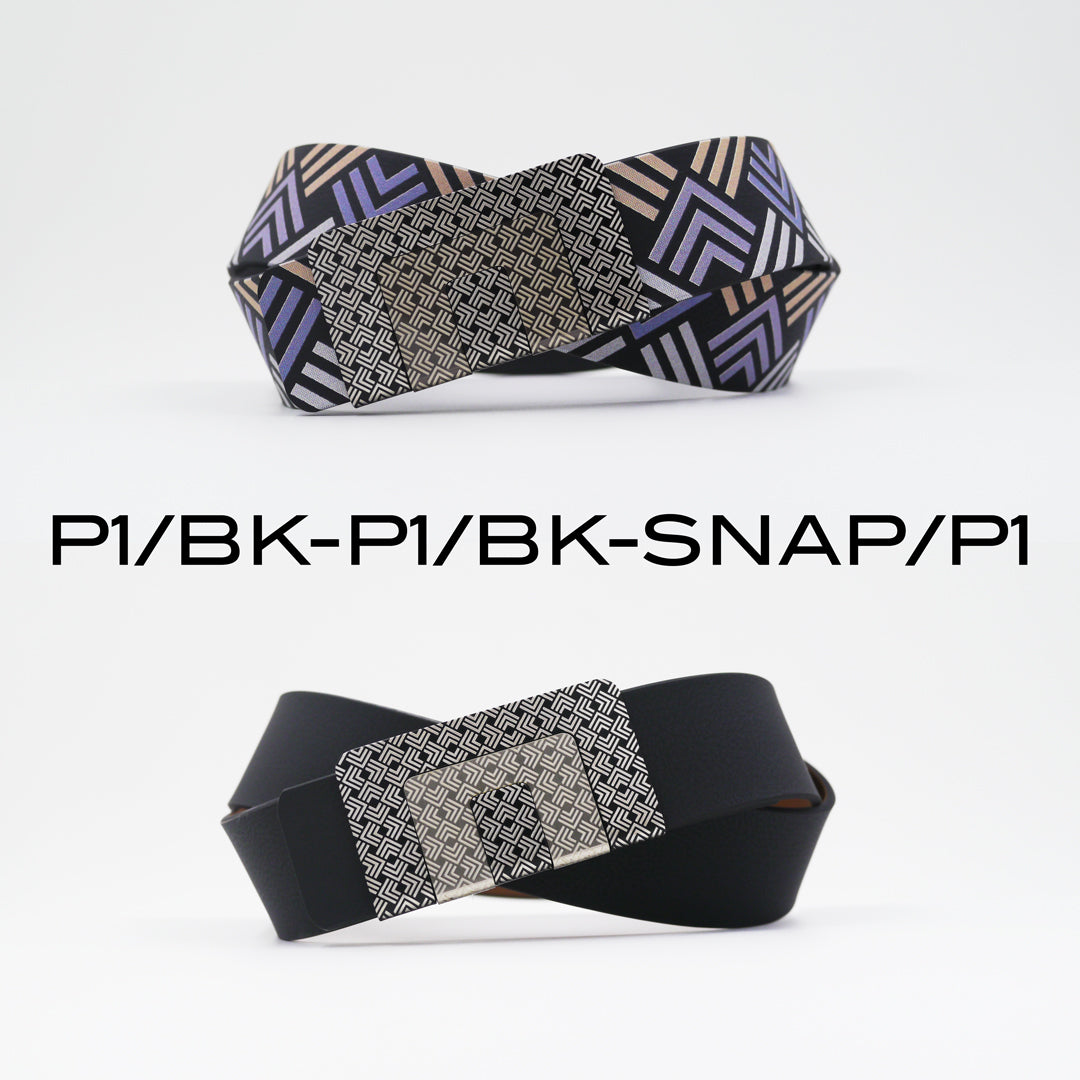 MIN BELT - BLACK P1 BUCKLE, BLACK P1 STRAP